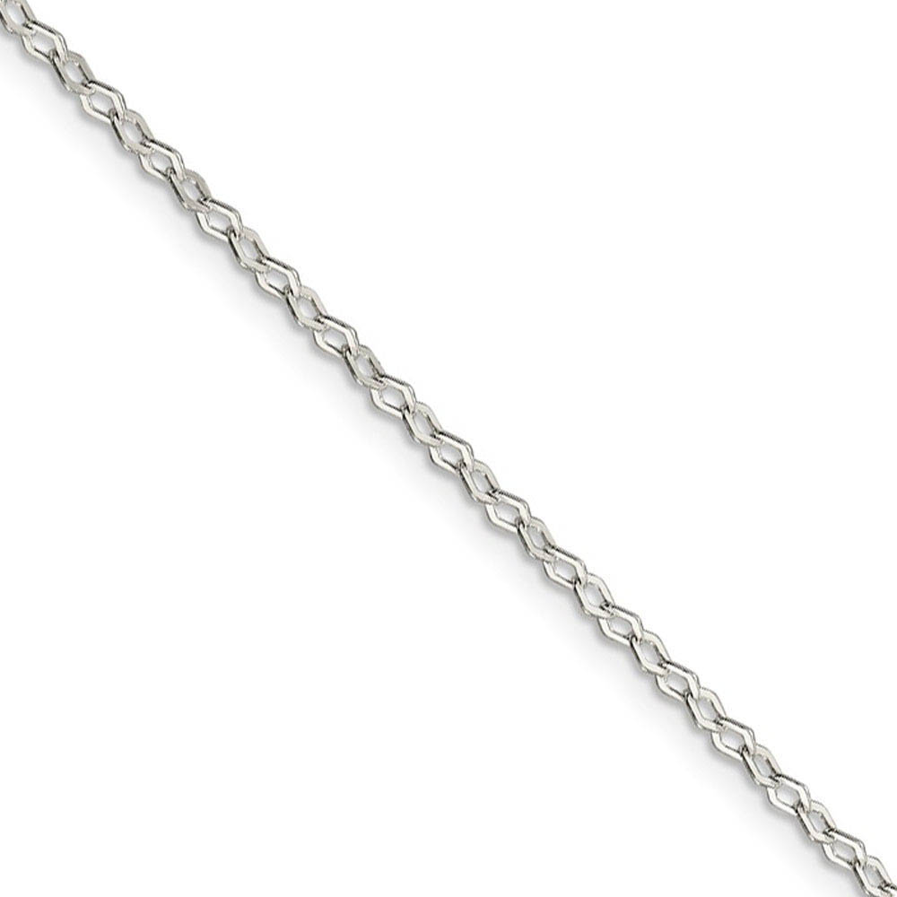 2.25mm Sterling Silver, Fancy Pendant Chain Necklace
