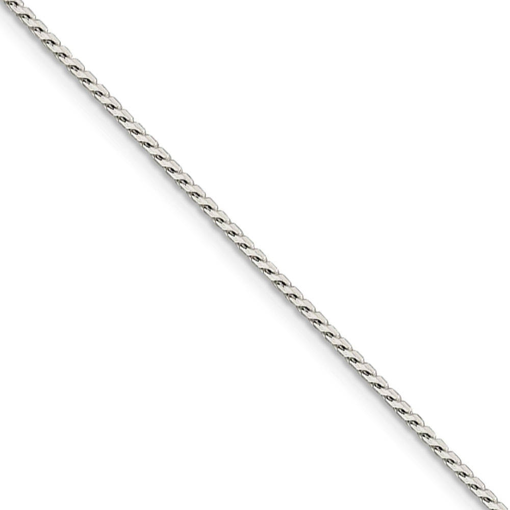1.25mm Sterling Silver Solid Round Franco Chain Necklace