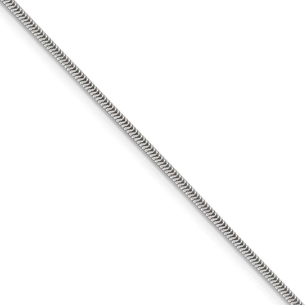 1.5mm Sterling Silver, Diamond Cut Flat Snake Chain Necklace, 16 Inch