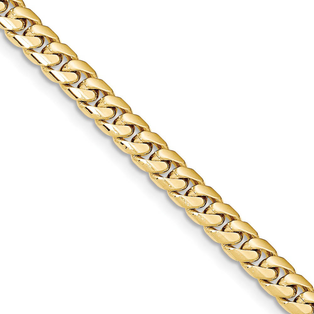 Men's 5.5mm 14K Yellow Gold Miami Cuban (Curb) Chain Bracelet