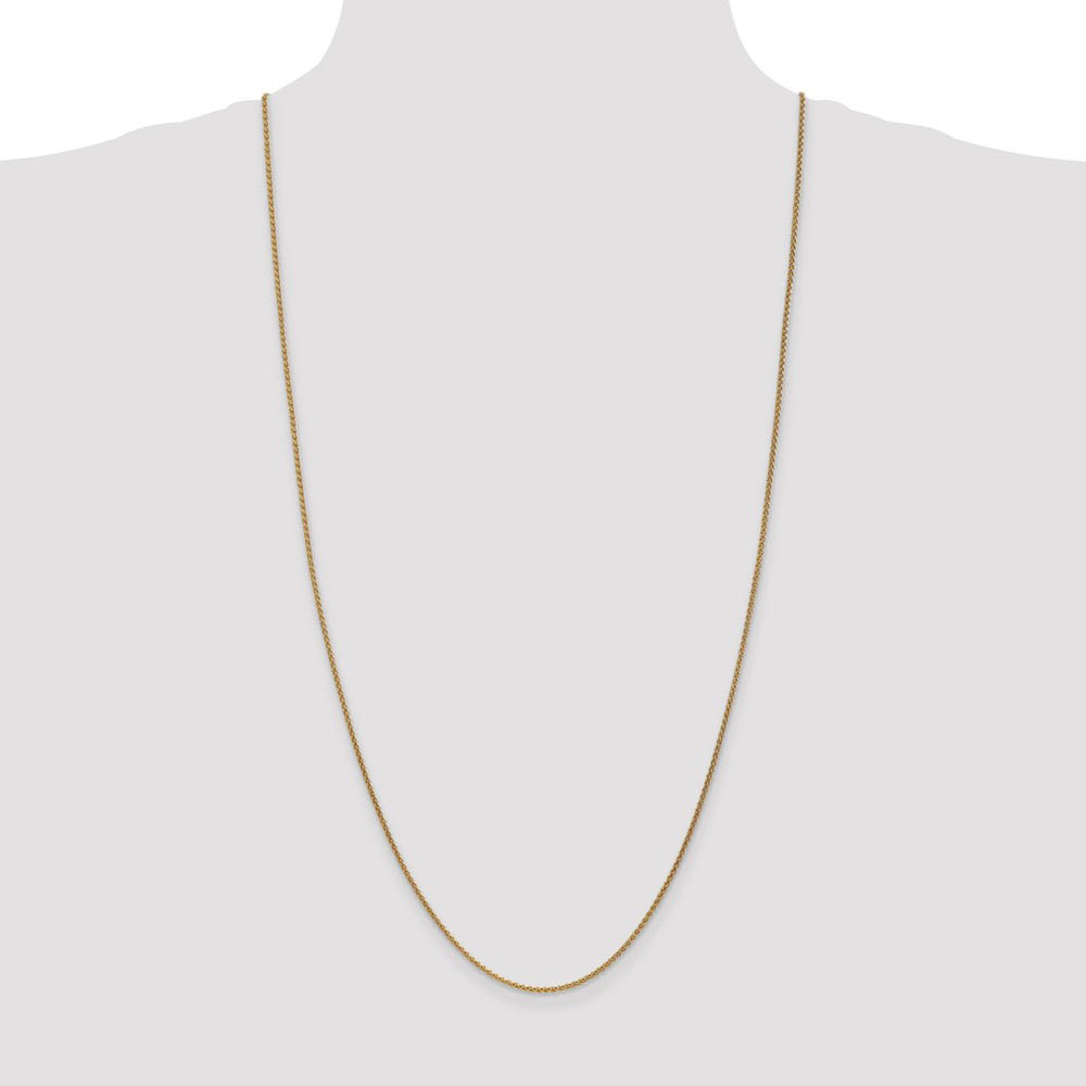 1.65mm, 14k Yellow Gold, Solid Spiga Chain Necklace - Picture 45 of 52