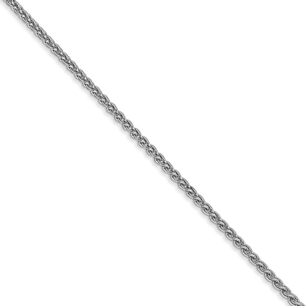 1.65mm, 14k White Gold, Solid Spiga Chain Necklace