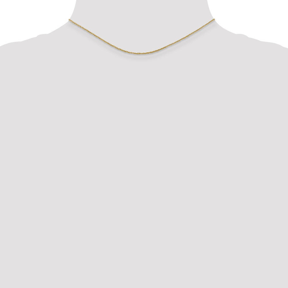 1.1mm, 14k Yellow Gold, Ropa Chain Necklace - Picture 9 of 52