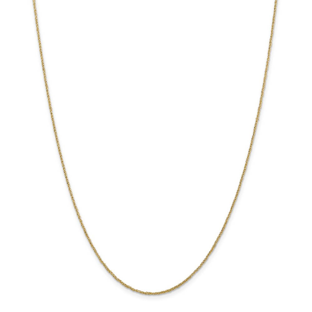 1.1mm, 14k Yellow Gold, Ropa Chain Necklace - Picture 10 of 52