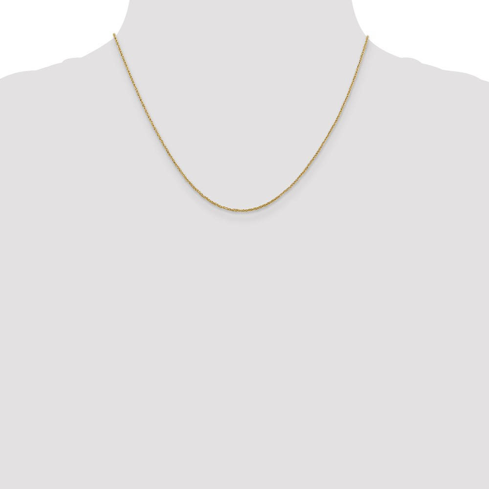 1.1mm, 14k Yellow Gold, Ropa Chain Necklace - Picture 27 of 52