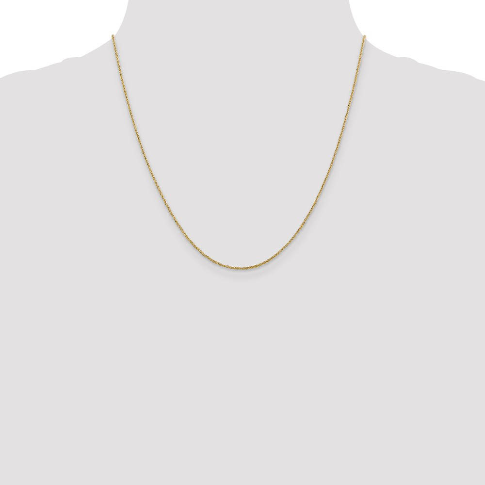 1.1mm, 14k Yellow Gold, Ropa Chain Necklace - Picture 36 of 52