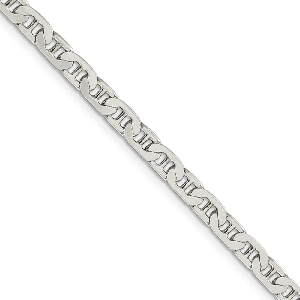 4.5mm, Sterling Silver, Anchor Chain Necklace