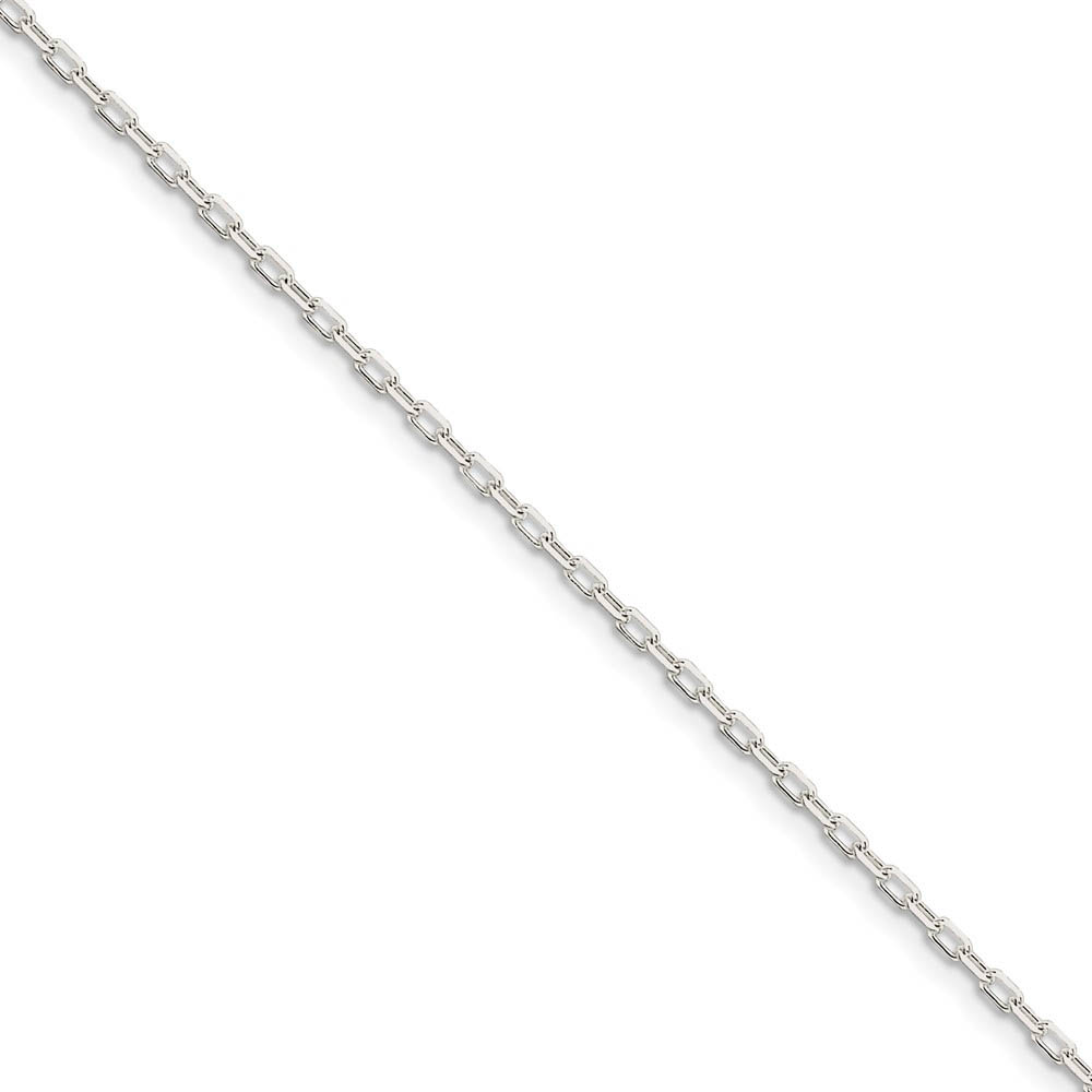 2.2mm Sterling Silver D/C Solid Cable Chain Bracelet