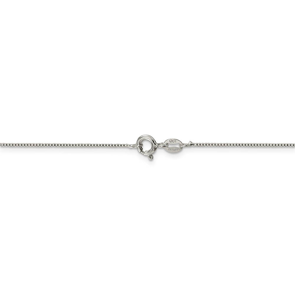 0.8mm, Sterling Silver, Solid Box Chain Necklace - Picture 47 of 52