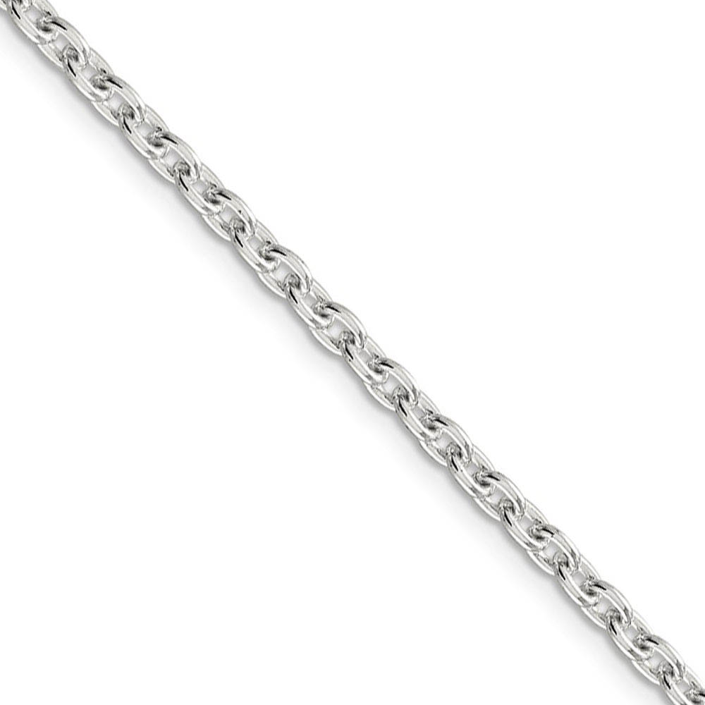 3.5mm Sterling Silver Classic Solid Cable Chain Necklace