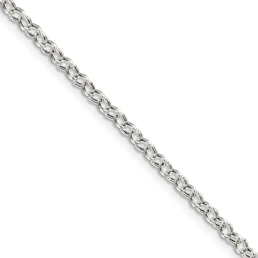 3mm, Sterling Silver, Hollow Rolo Chain Necklace, 16 Inch