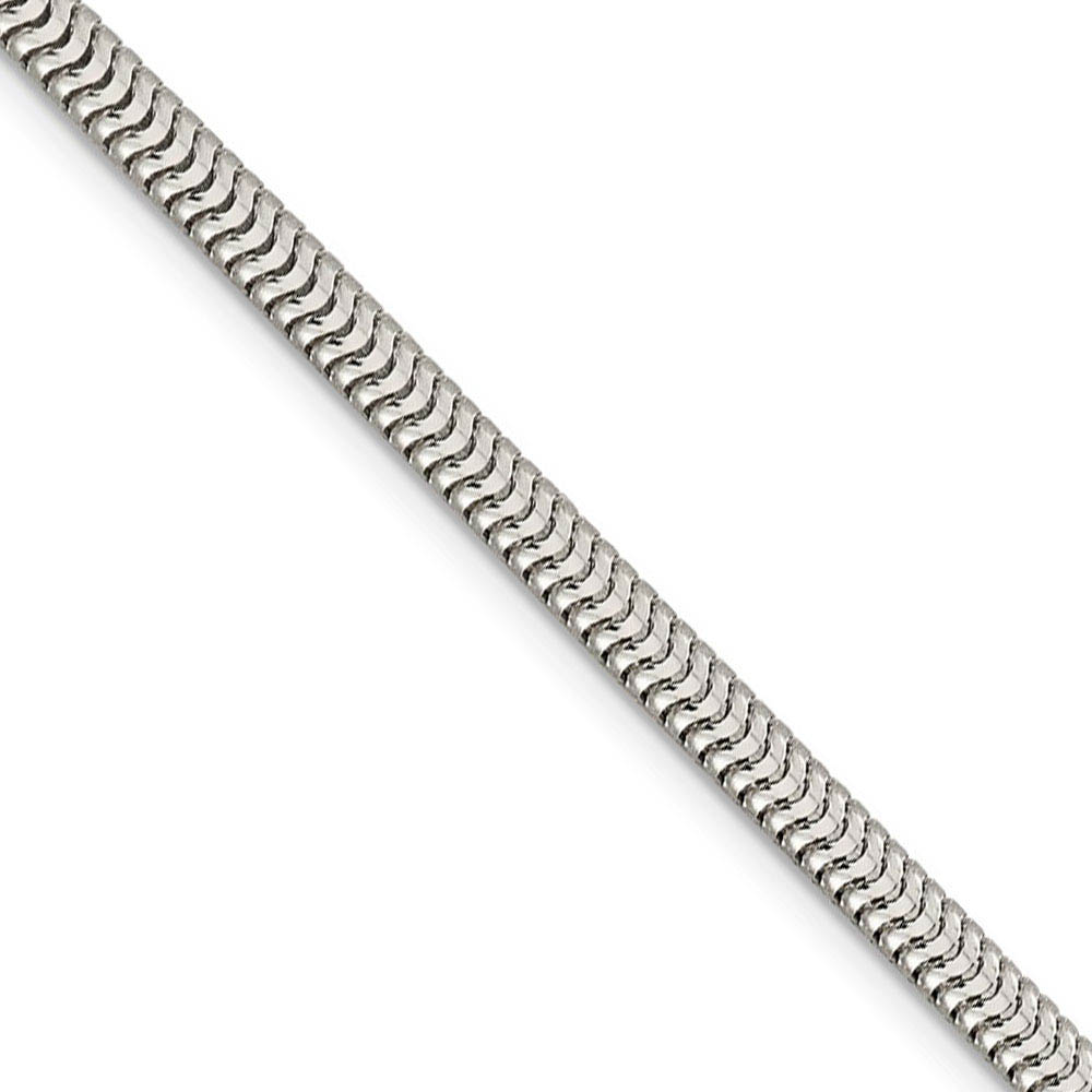 4mm Sterling Silver Solid Classic Round Snake Chain Necklace