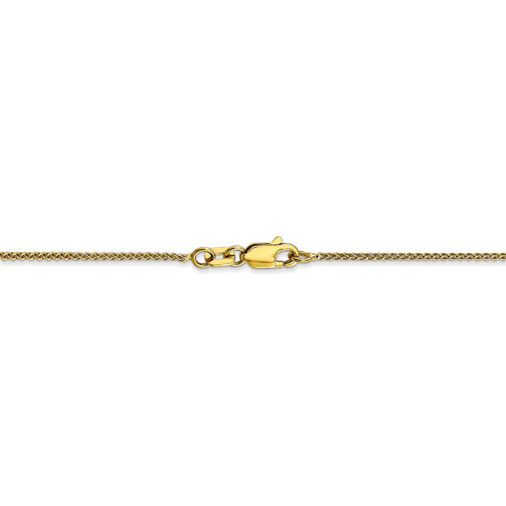 1mm, 10k Yellow Gold, Solid Spiga Chain Necklace - Picture 23 of 29