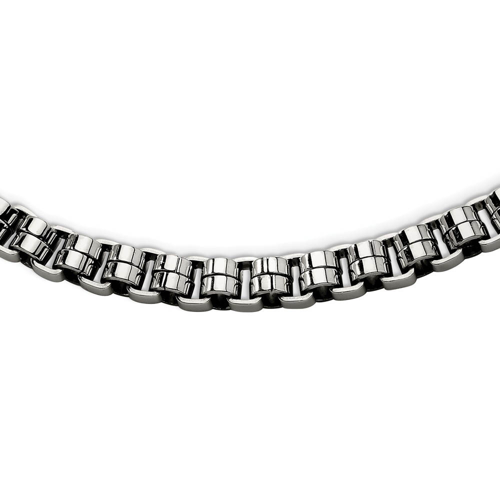 Men's Stainless Steel 8mm Circular Links Necklace