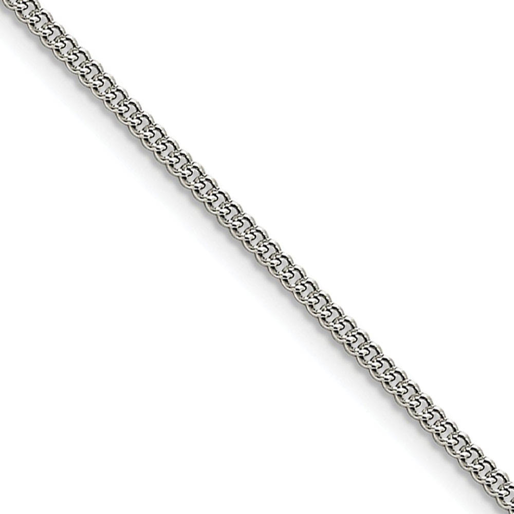 2.25mm Stainless Steel Round Curb Chain Necklace