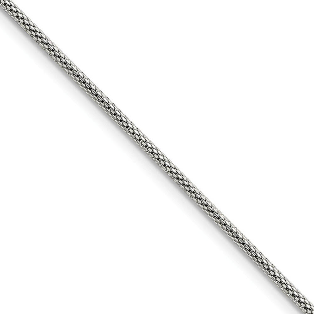 2mm Stainless Steel Round Bismark Mesh Chain Necklace