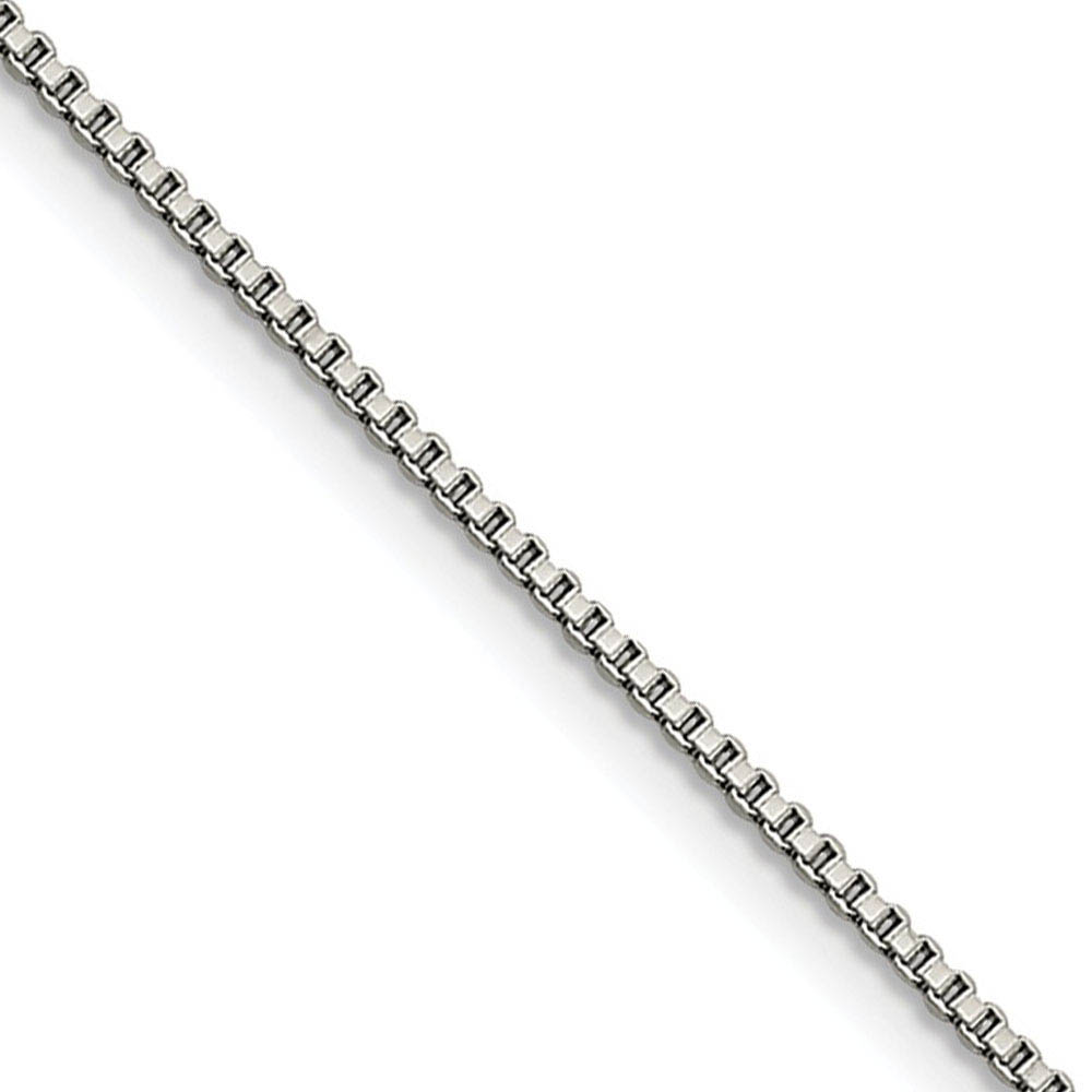 1.5mm Stainless Steel Box Chain Necklace, 18 Inch