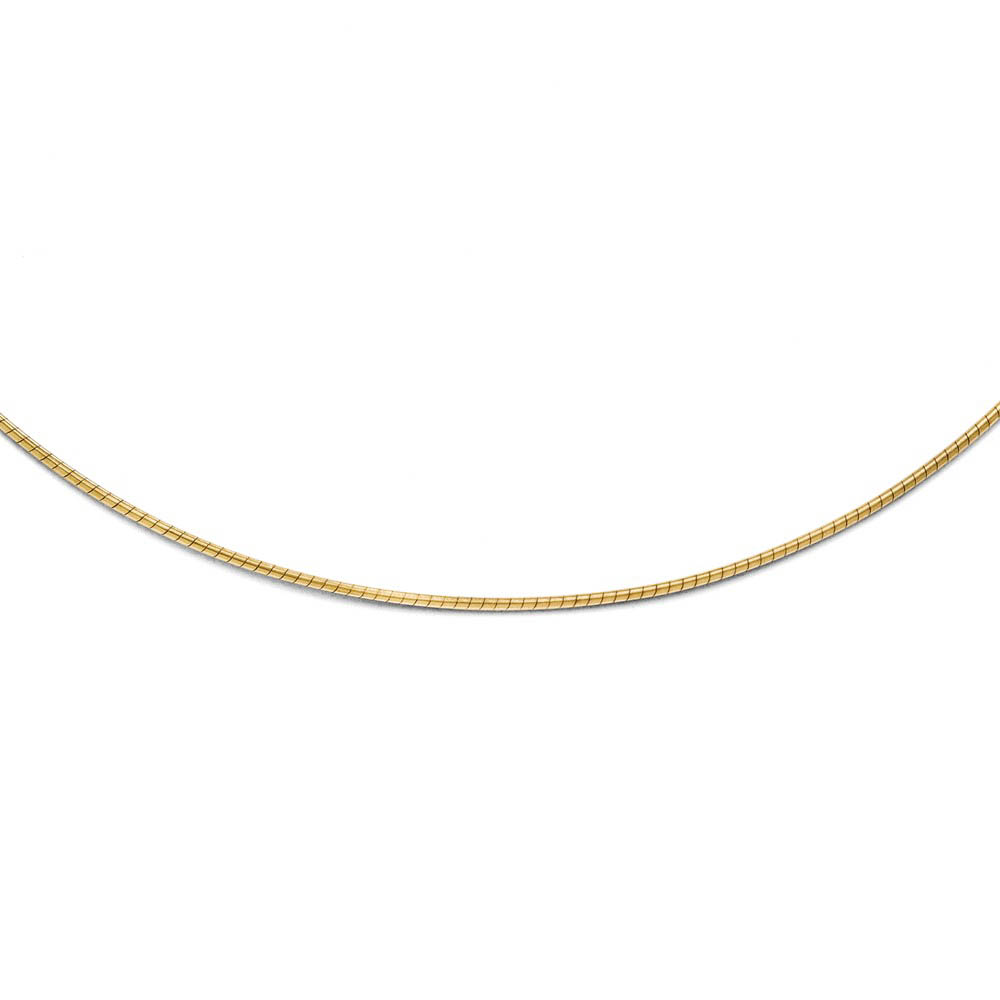 1mm Snake Wire Chain Necklace in 10k Yellow Gold