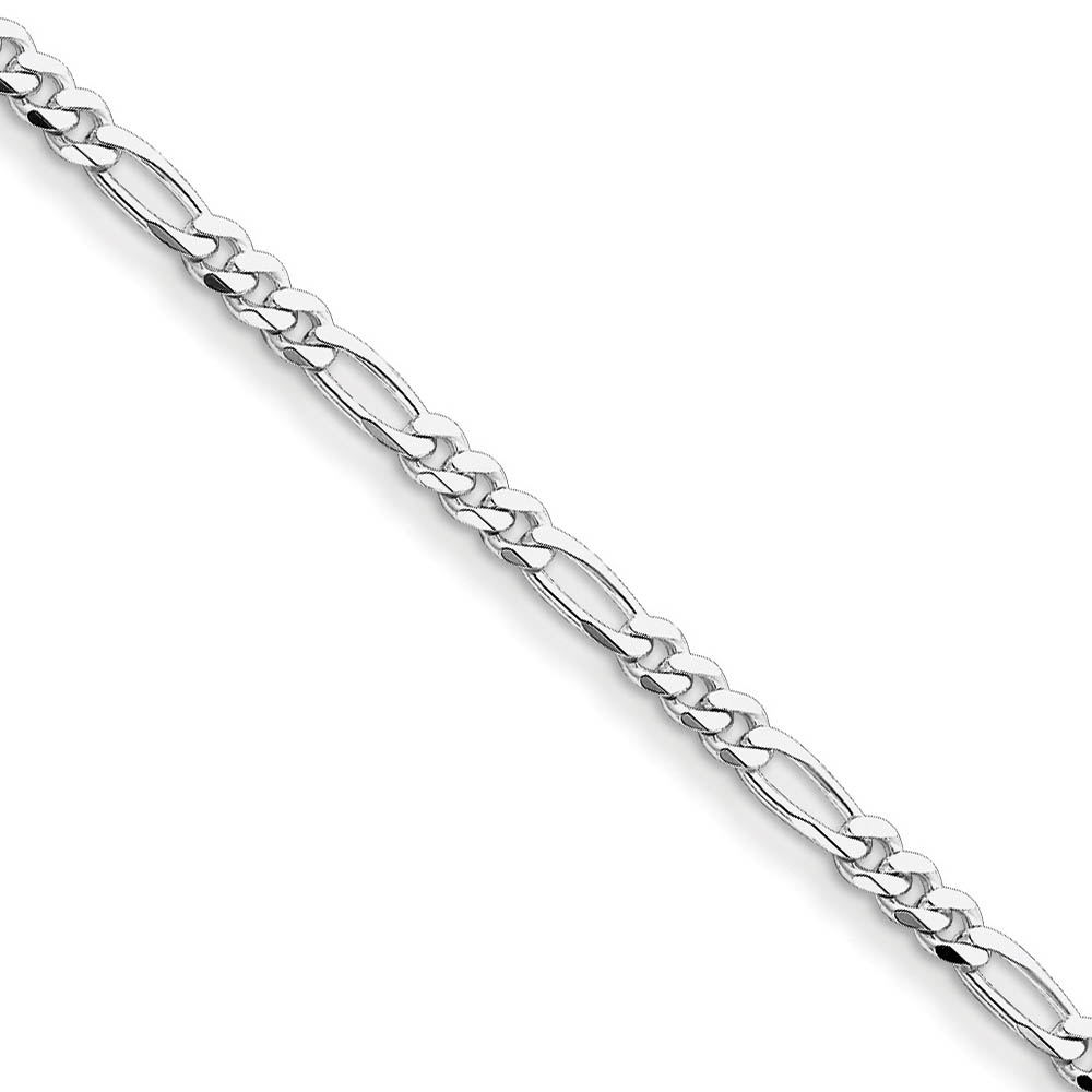 5.25mm Figaro Chain Necklace in Sterling Silver