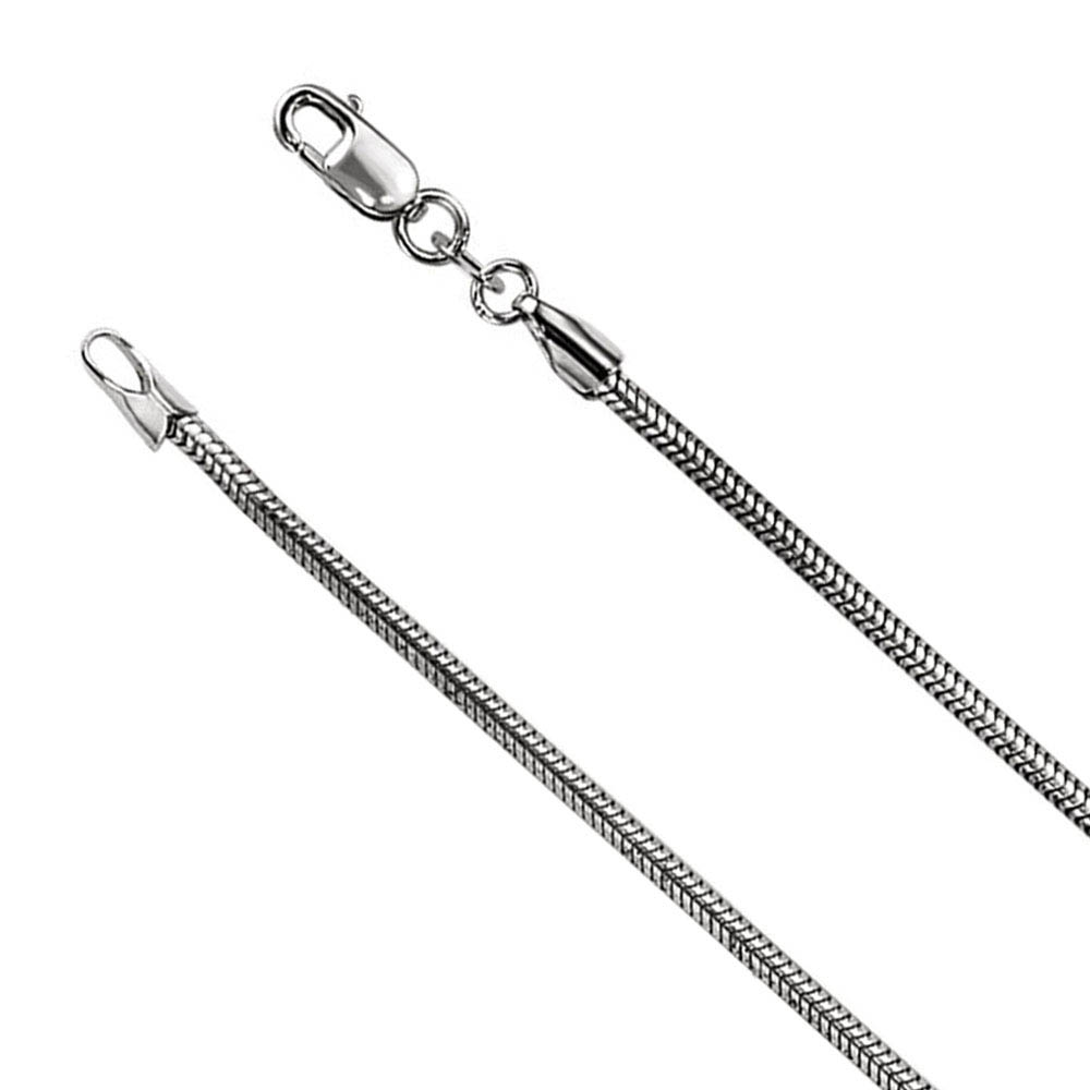 Sterling Silver 1.5mm Solid Snake Chain Necklace