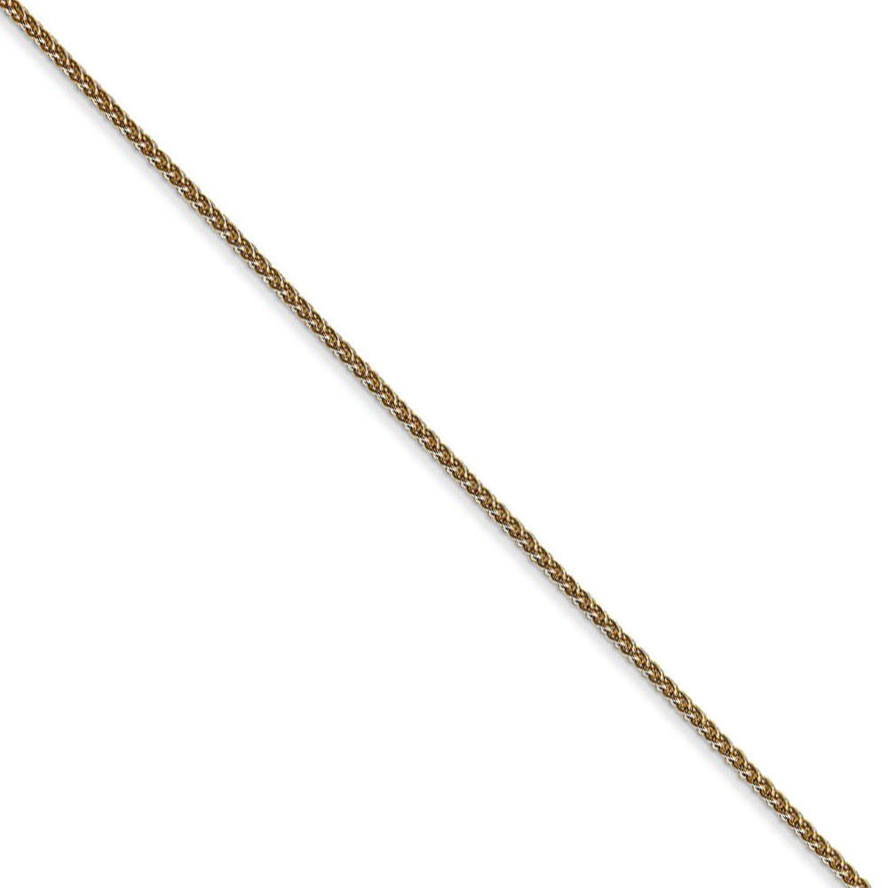 1.1mm 14k Yellow Gold Spiga Pendant Chain Necklace - Picture 26 of 52