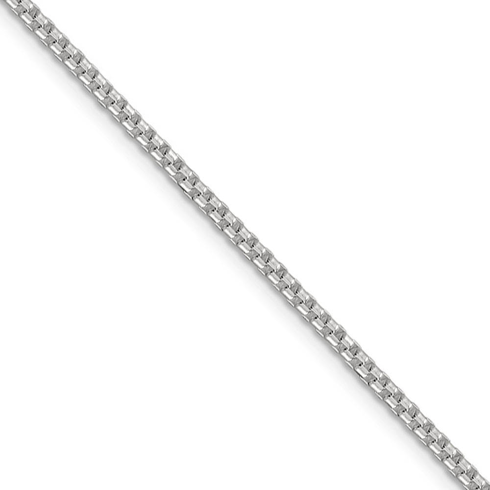 2mm Sterling Silver Solid Round Box Chain Necklace