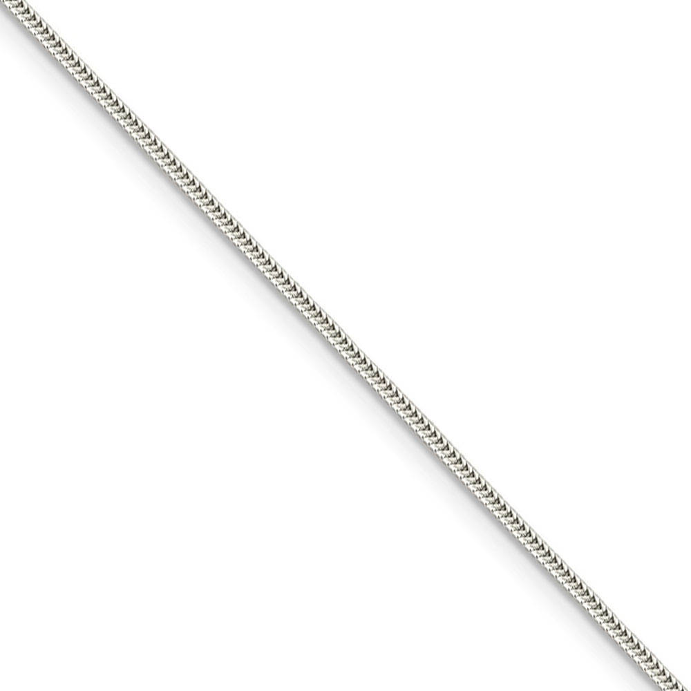 1.2mm Sterling Silver Solid Classic Round Snake Chain Necklace, 20 In