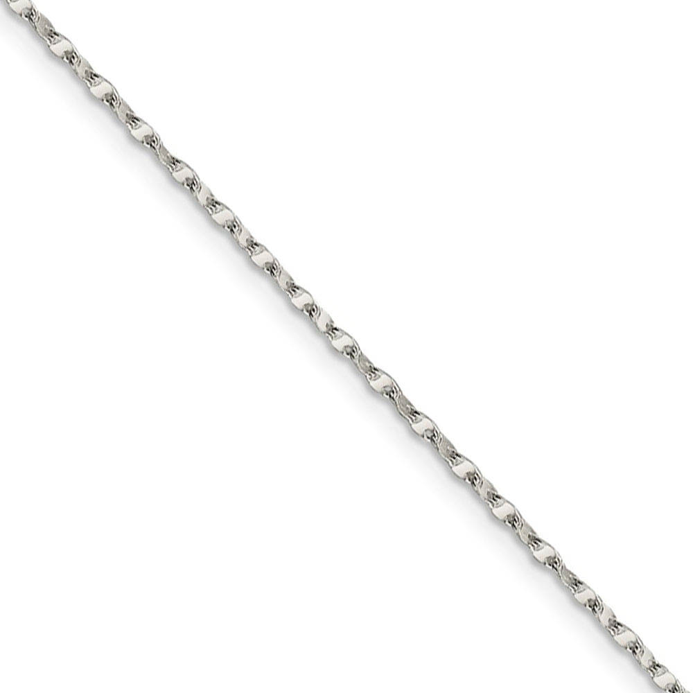 1.75mm Sterling Silver Fancy Flat Anchor Link Chain Necklace