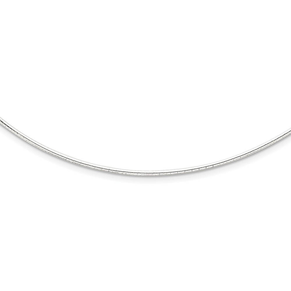 1.6mm Sterling Silver Adjustable Neckwire Chain, Inch