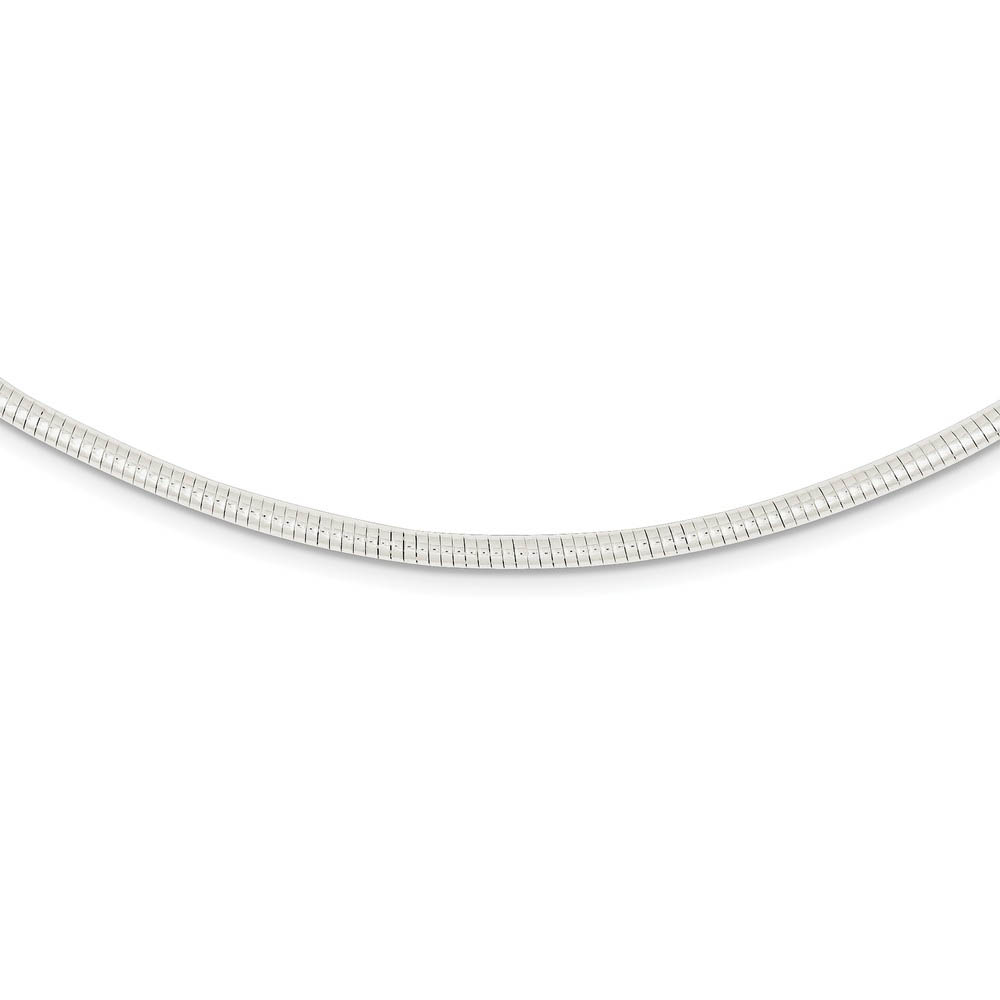 2.75mm Sterling Silver Round Neckwire Chain Necklace