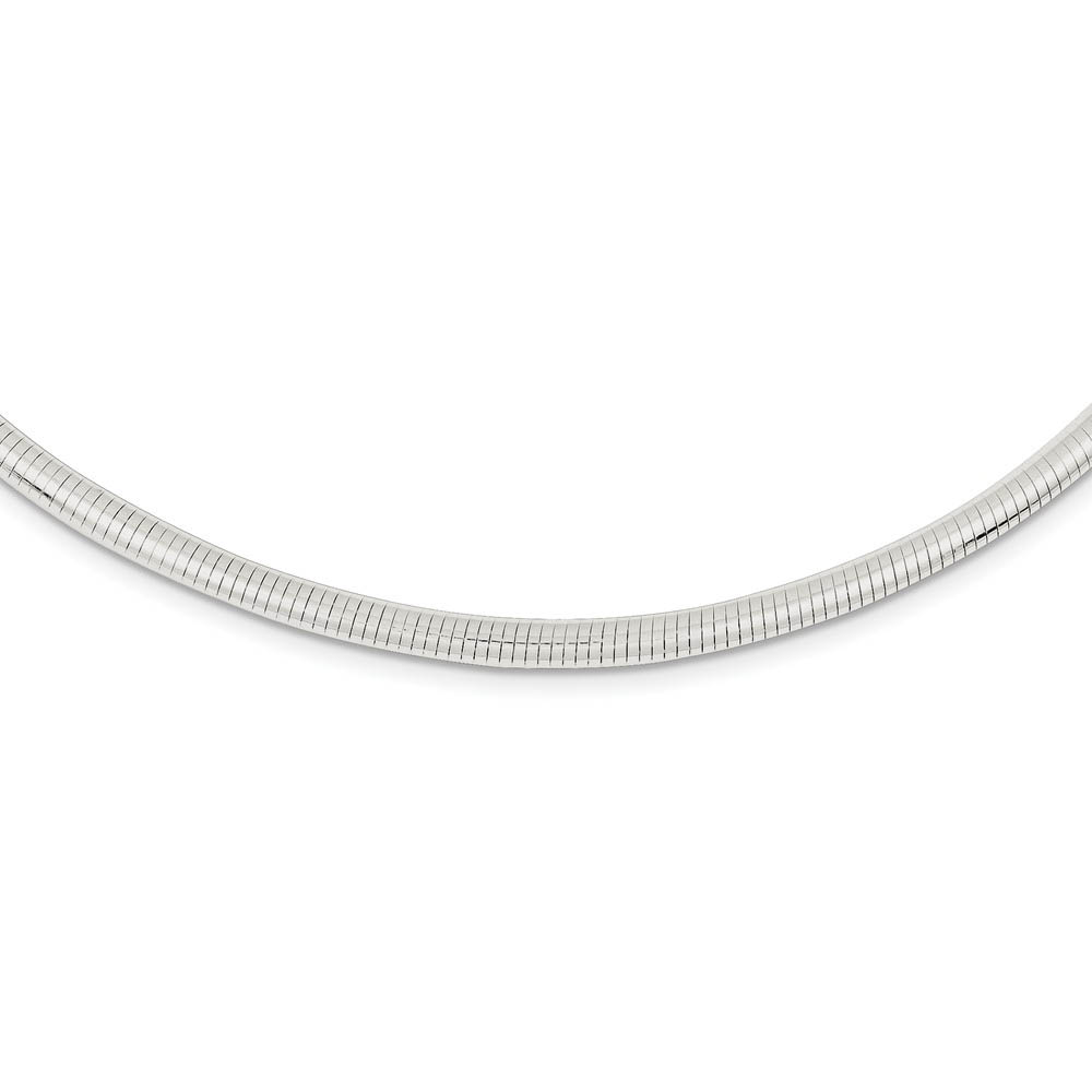 3.75mm Sterling Silver Round Neckwire Chain Necklace