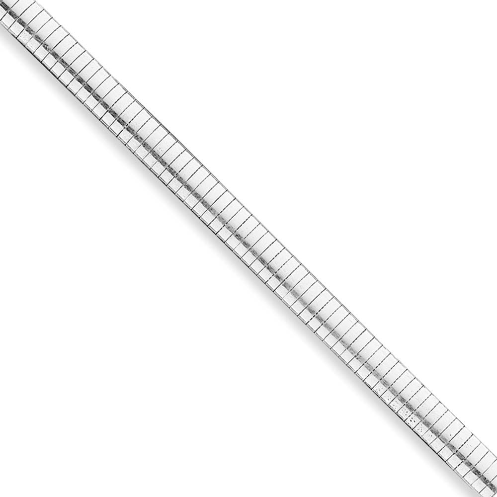 8mm Sterling Silver Cubetto Chain Necklace