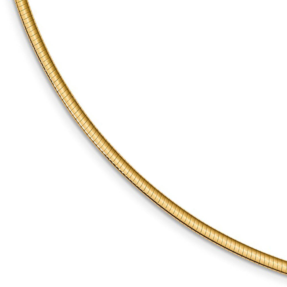 3mm Sterling Silver & Gold Tone Plated Reversible Cubetto Necklace