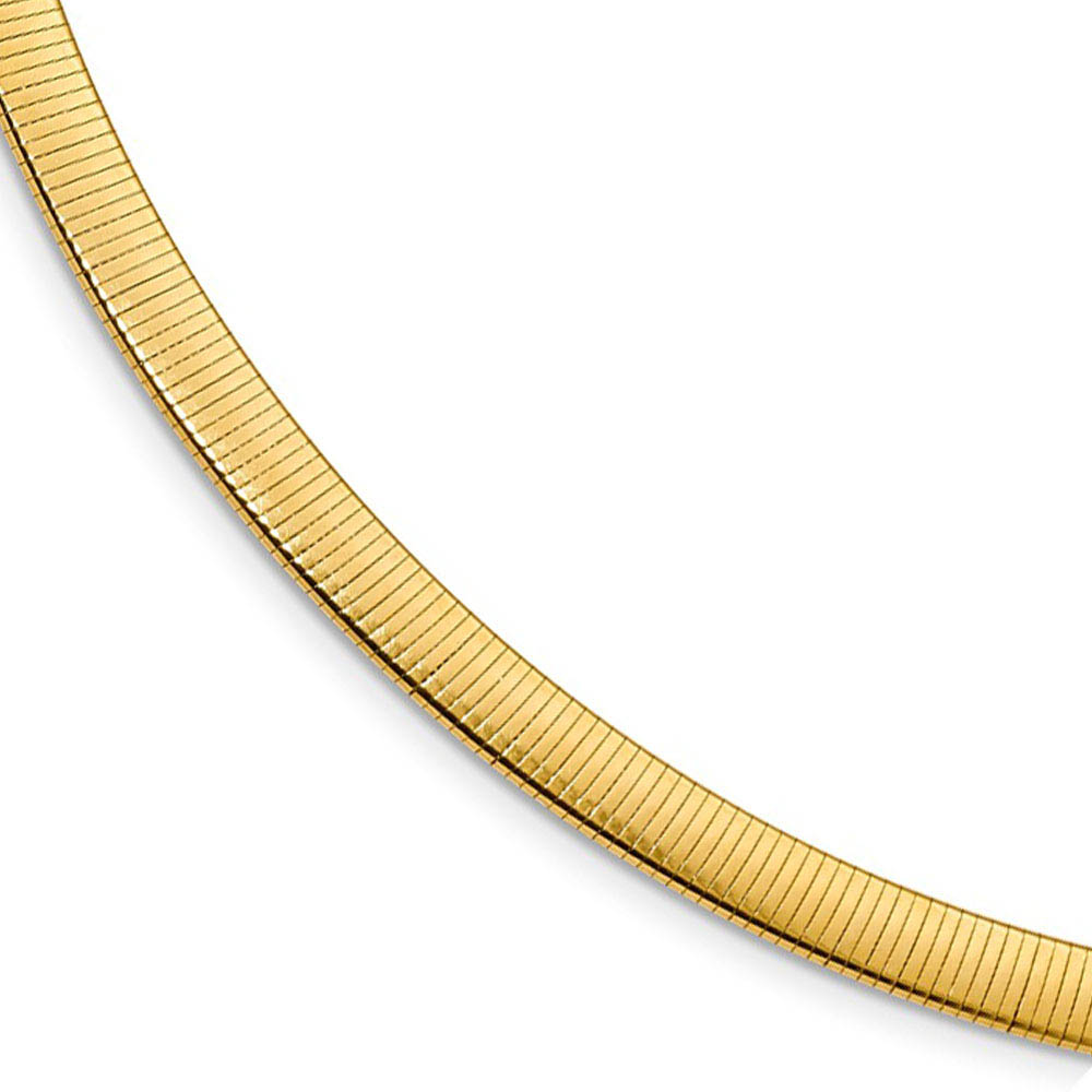 5.75mm Sterling Silver & Gold Tone Plated Reversible Cubetto Necklace