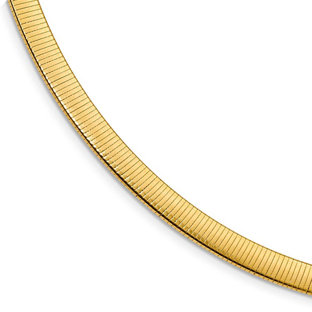 5.75mm Sterling Silver & Gold Tone Reversible Cubetto Necklace