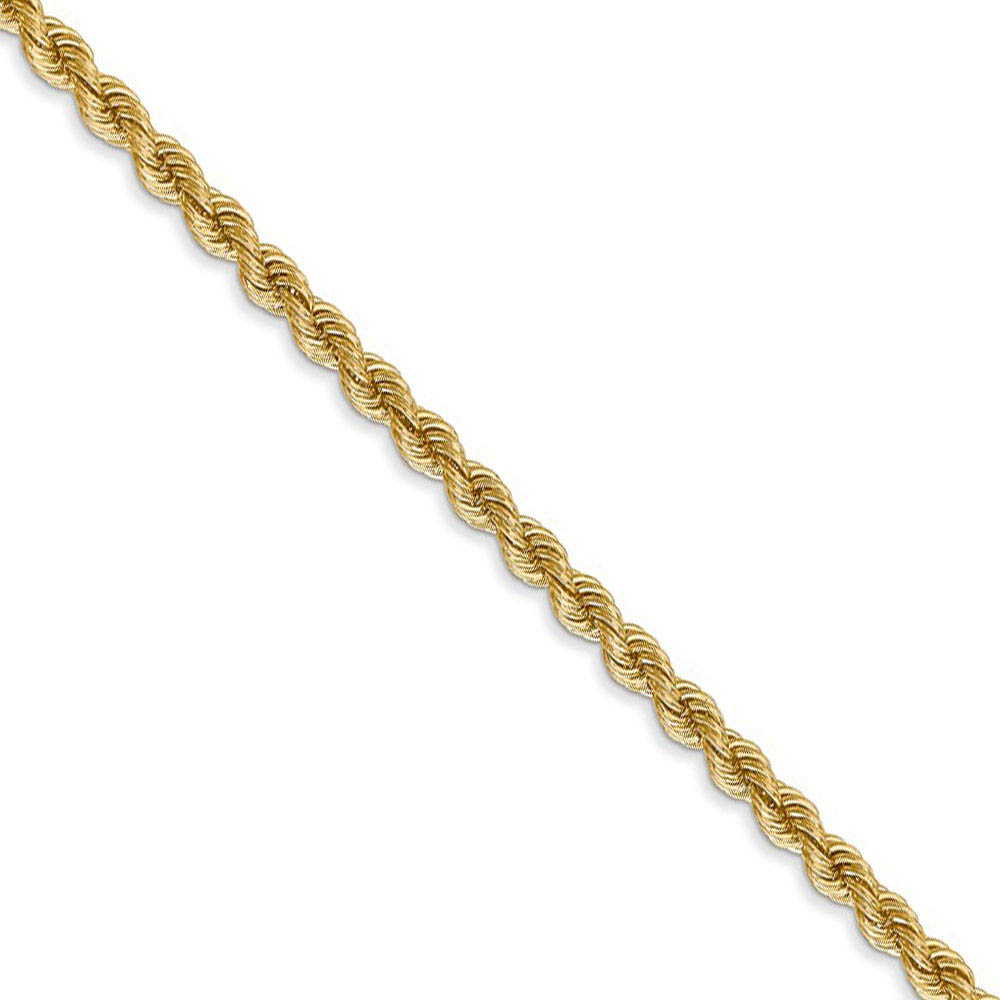 2.75mm Handmade Solid Classic Rope Chain Necklace