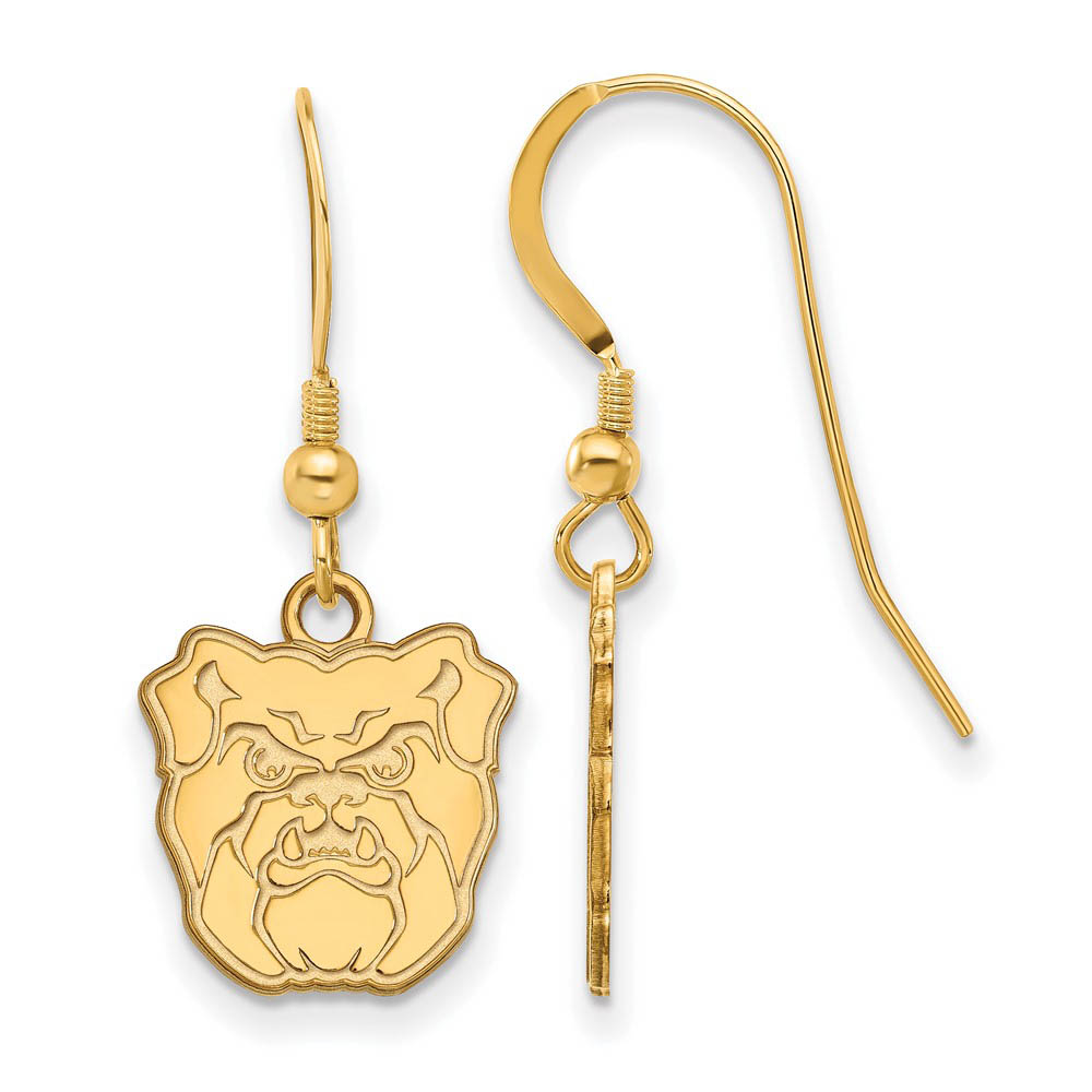 14k Gold Plated Silver Butler University Dangle Earrings