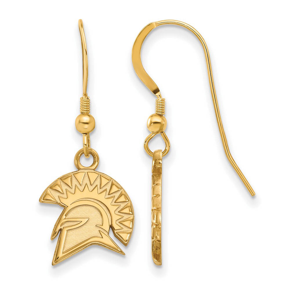 14k Gold Plated Silver San Jose State University Dangle Earring