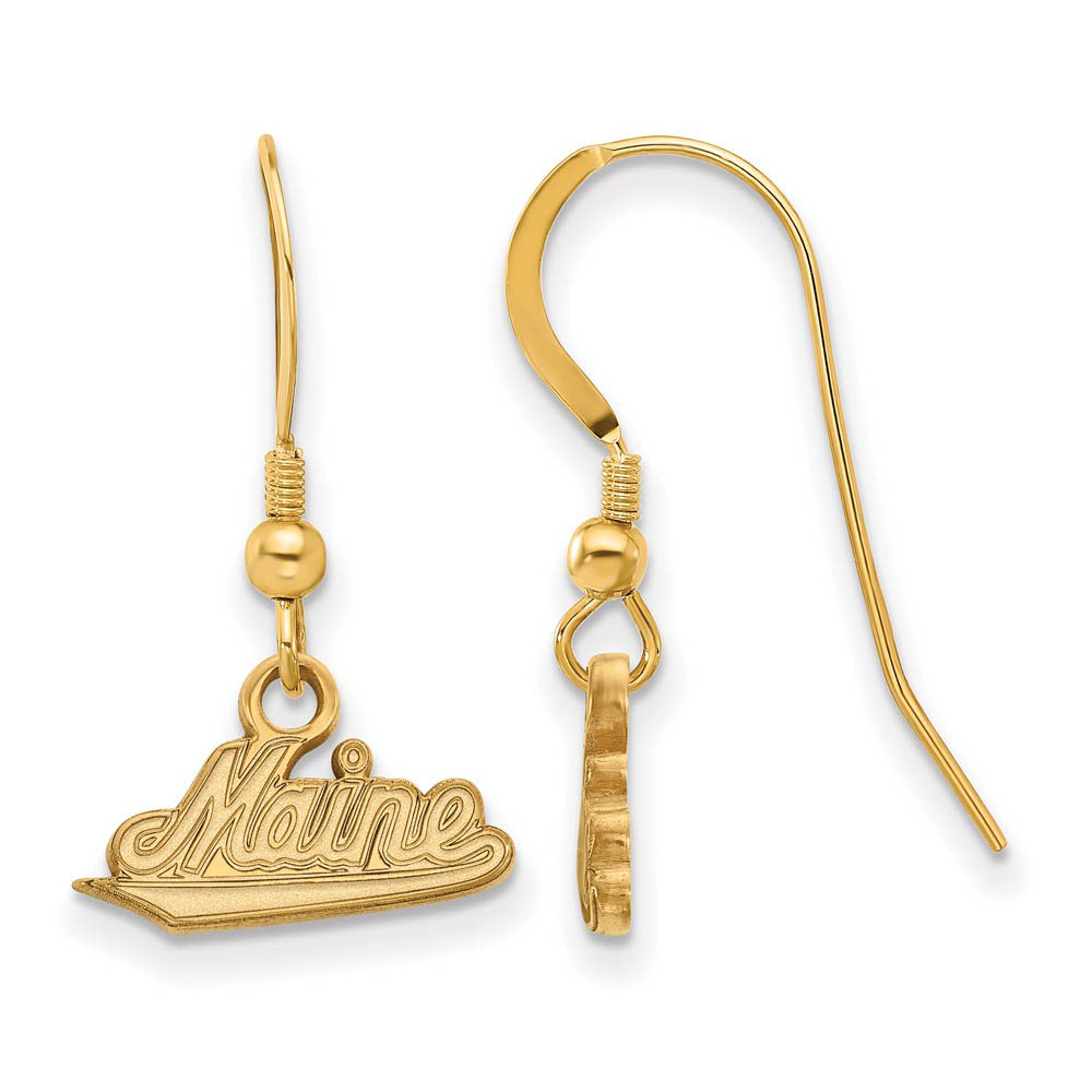 14k Gold Plated Silver University of Maine Dangle Earrings