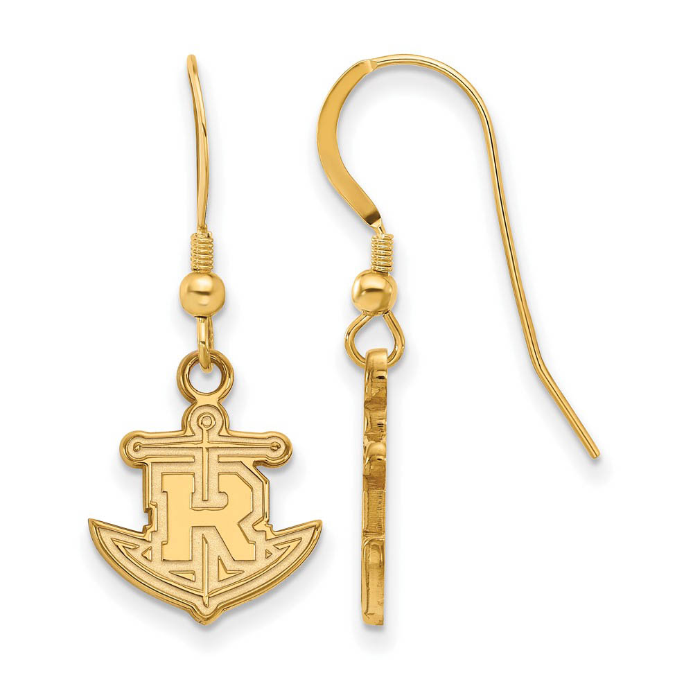 14k Gold Plated Silver Rollins College Dangle Earrings