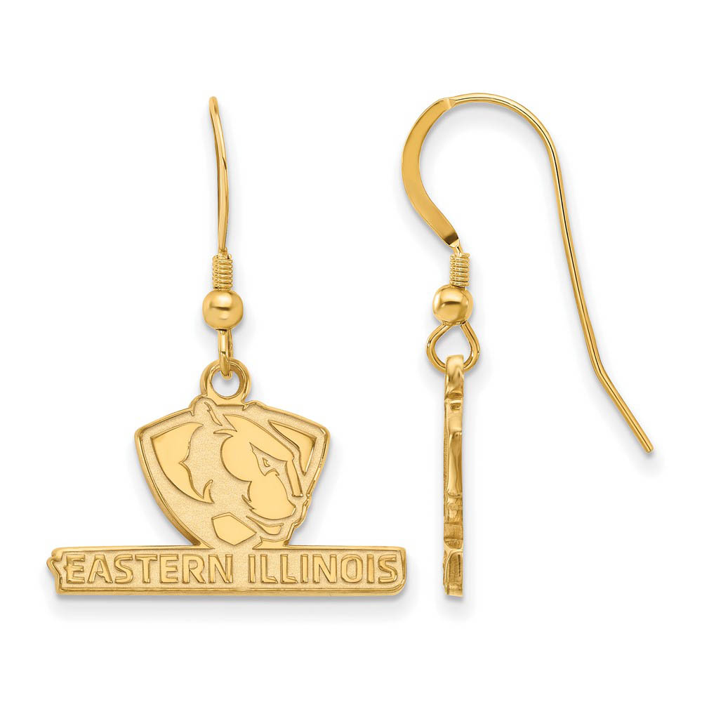 14k Gold Plated Silver Eastern Illinois University Dangle Earring