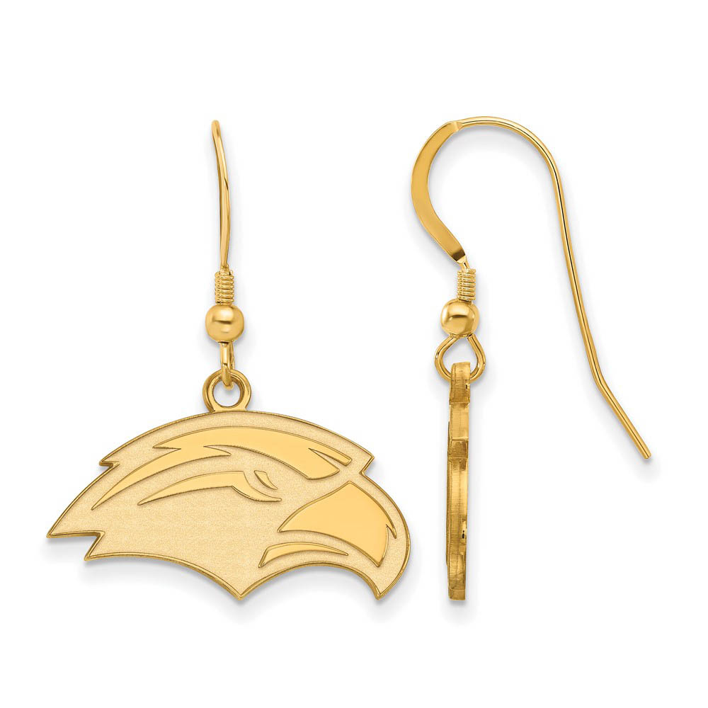 14k Gold Plated Silver University of Southern Miss Dangle Earring