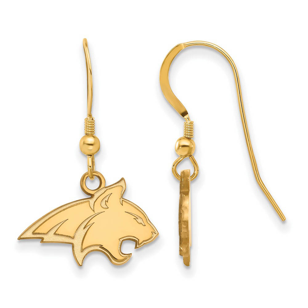 14k Gold Plated Silver Montana State Univ. Dangle Earrings