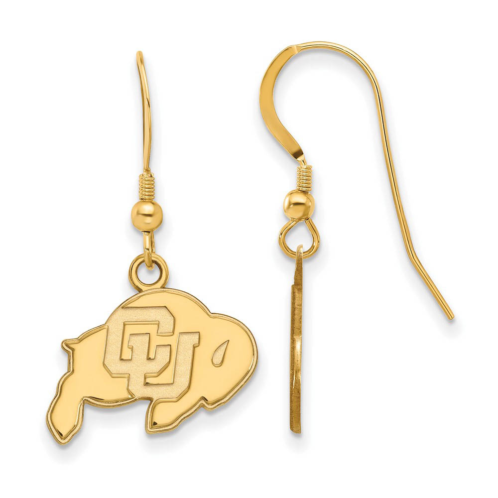 14k Gold Plated Silver Univ. of Colorado Dangle Earrings