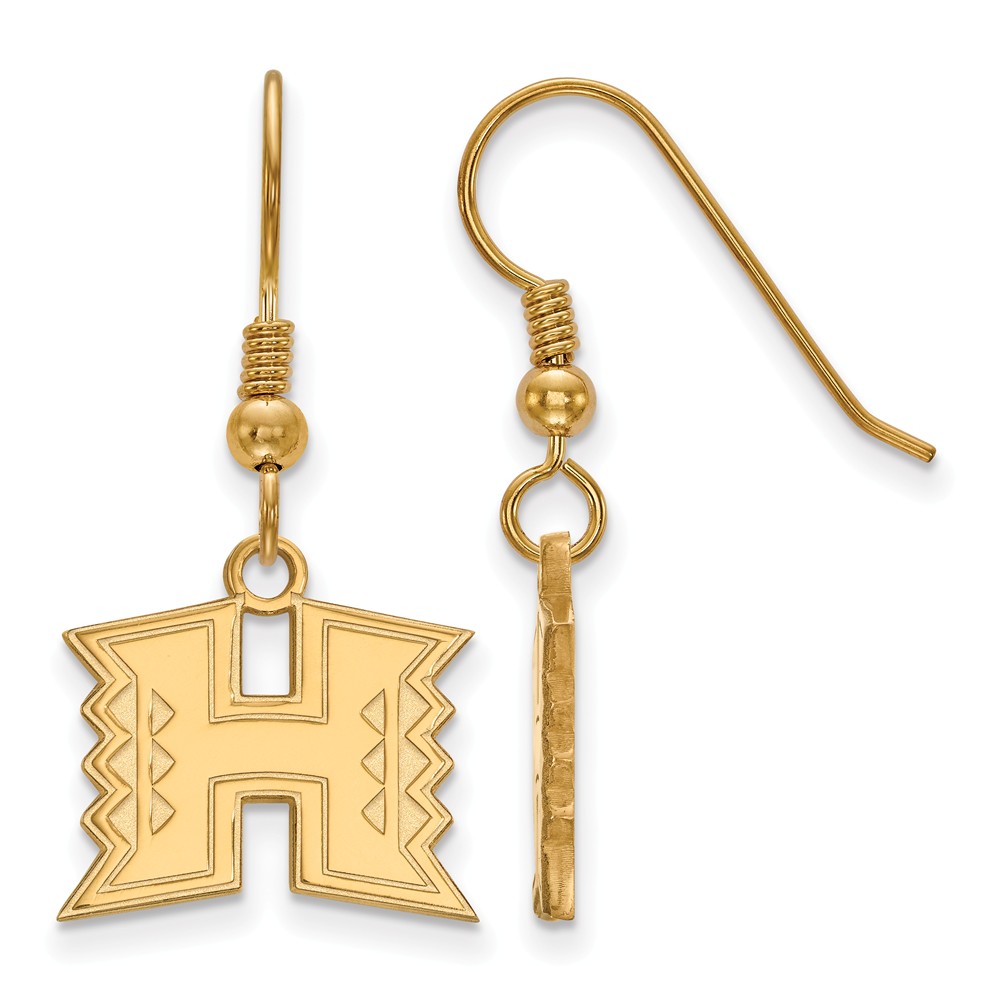 14k Gold Plated Silver The University of Hawai'i Dangle Earring
