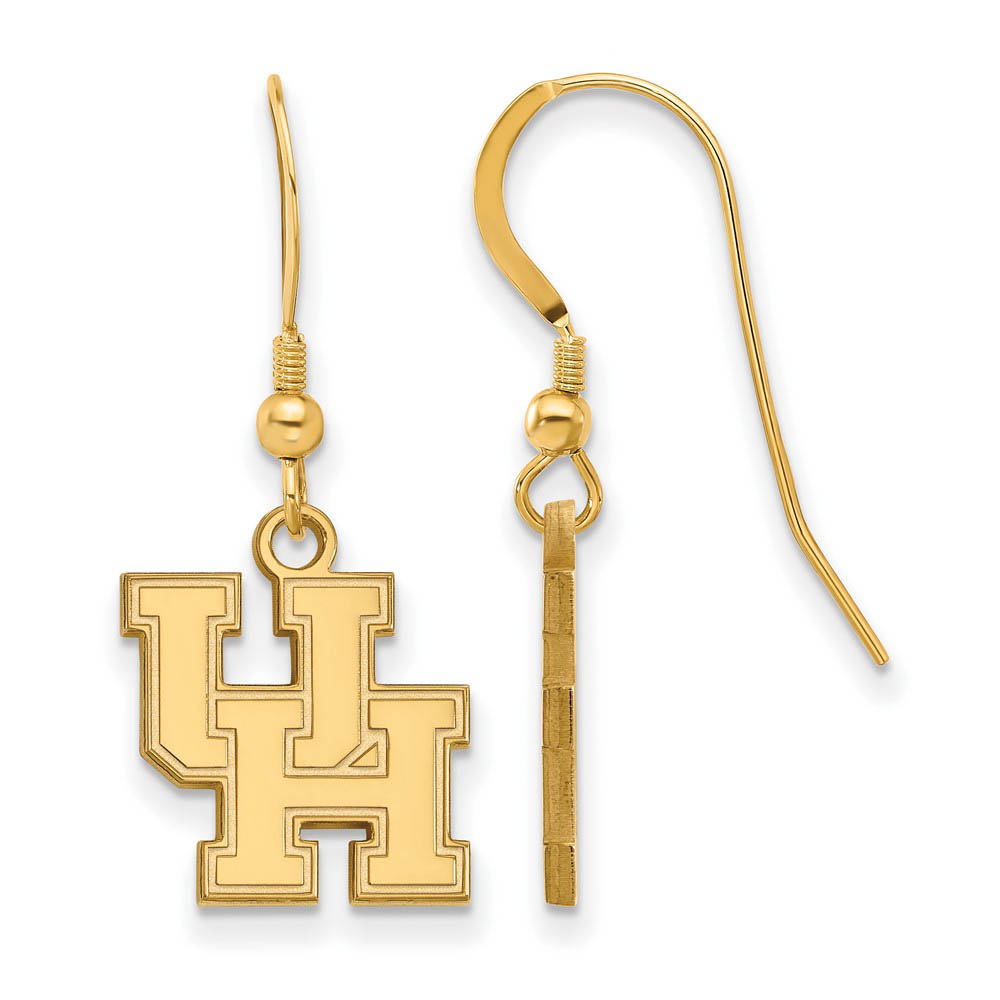 14k Gold Plated Silver University of Houston Dangle Earrings
