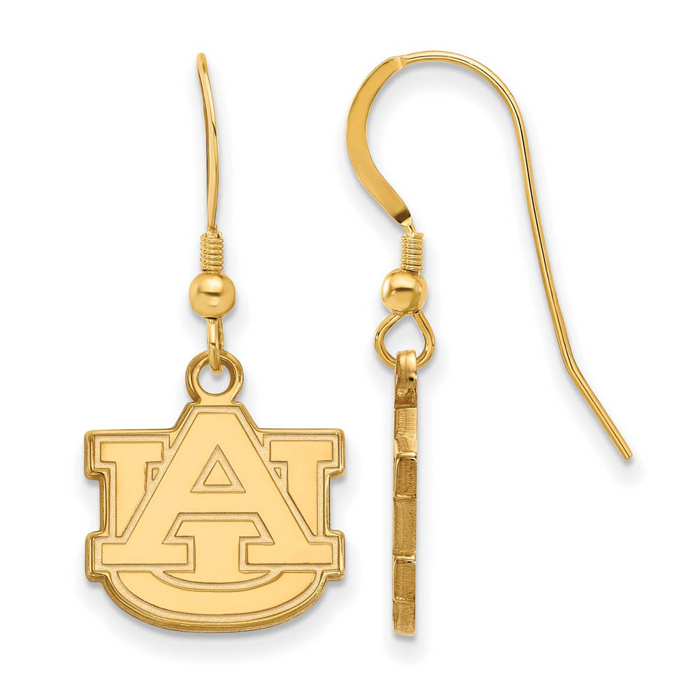 14k Gold Plated Silver Auburn Univ. Dangle Earrings