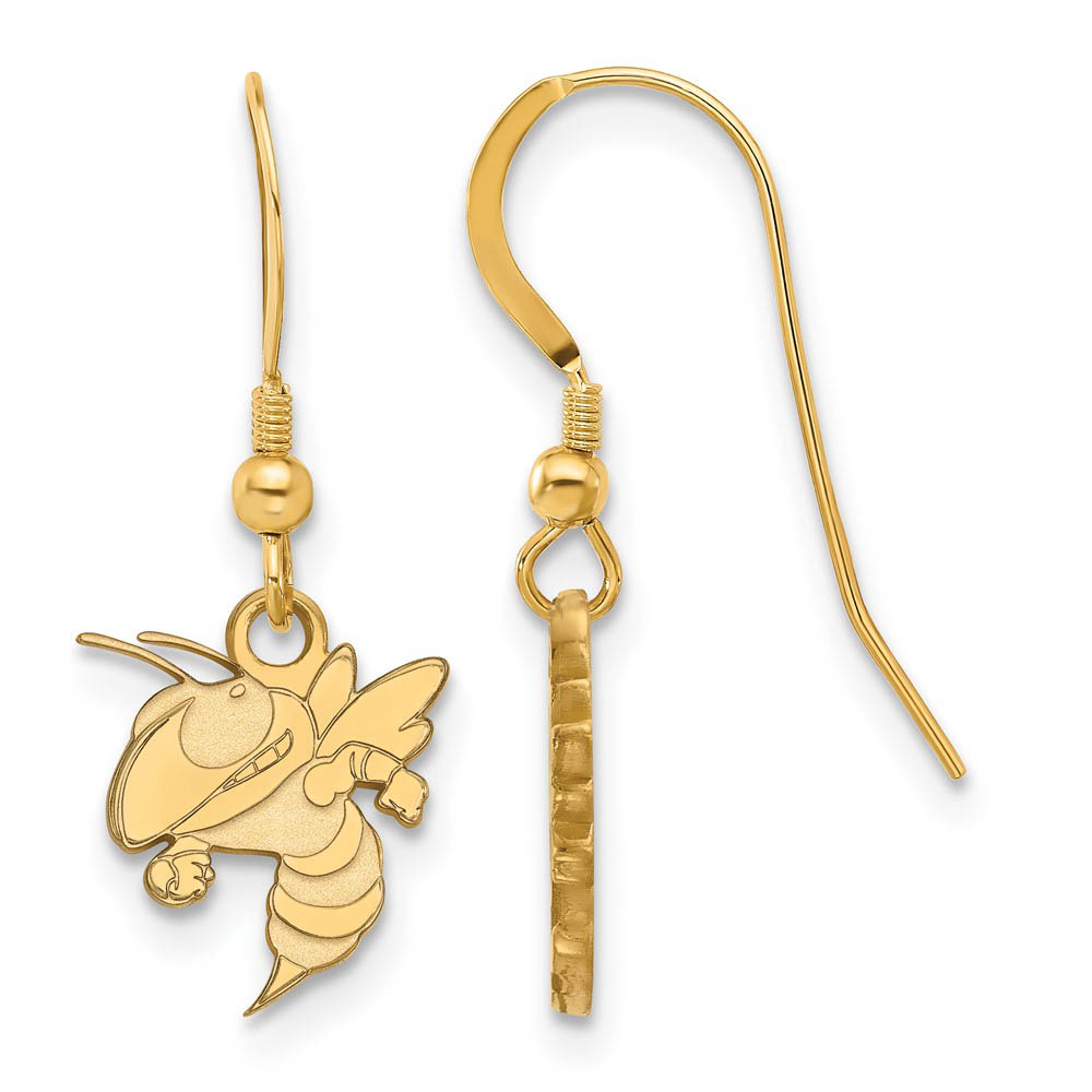 14k Gold Plated Silver Georgia Technology Dangle Earring
