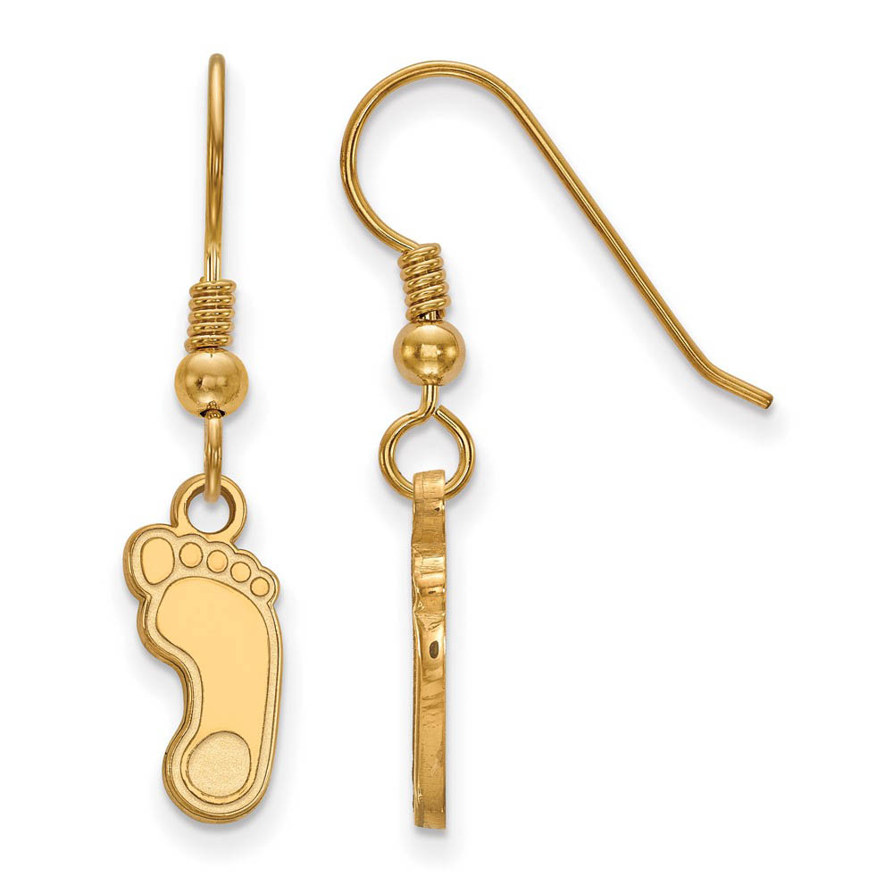 14k Gold Plated Silver U of North Carolina Dangle Earrings