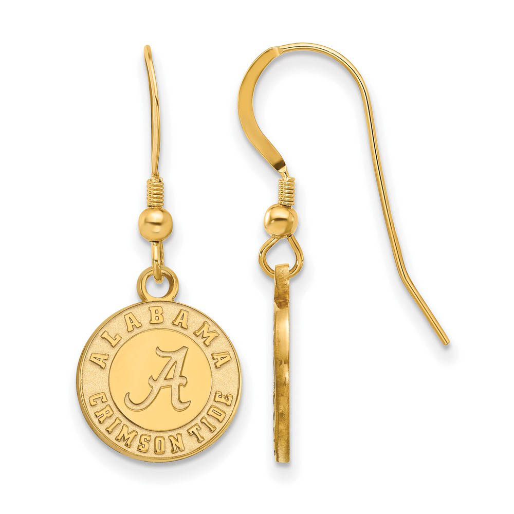 14k Gold Plated Silver Univ. of Alabama SM Dangle Earrings